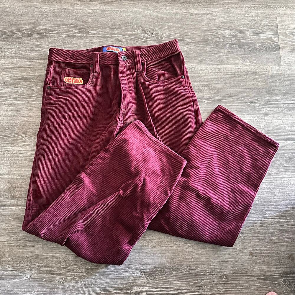 Empyre Corduroy Jeans Pants Maroon Red Size 28 Womens